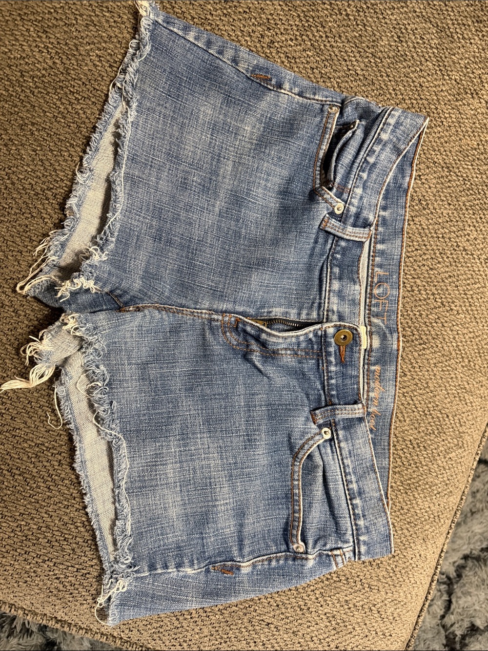 Loft cut off denim shorts